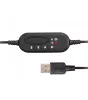 Astrum HS760 Call center USB fejhallgató állítható zajszűrős mikrofonnal, bőr fülpárnákkal