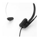 Astrum HS760 Call center USB headphone with flexible noise-isolating microphone and soft leather earcups