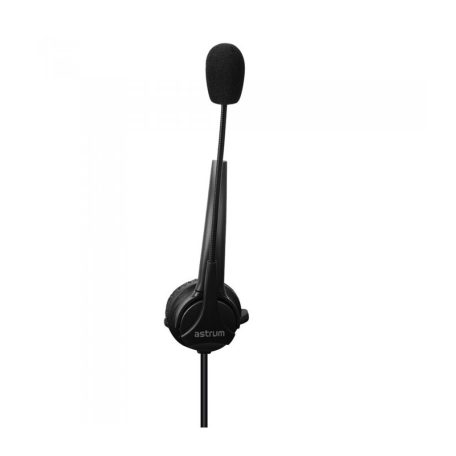 Astrum HS760 Call center USB headphone with flexible noise-isolating microphone and soft leather earcups