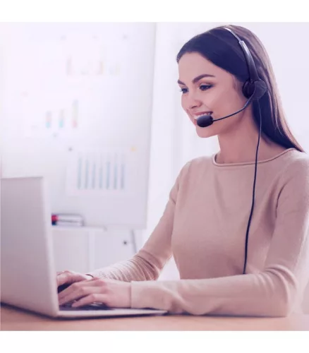 Astrum HS760 Call center USB fejhallgató állítható zajszűrős mikrofonnal, bőr fülpárnákkal