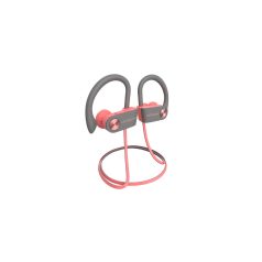   Letscom U8I Bluetooth 5.0 sztereó sport pink-szürke headset szövet táskával