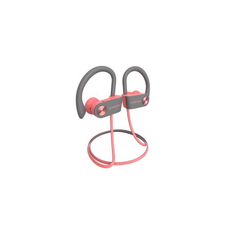 Letscom U8I Bluetooth 5.0 sztereó sport pink-szürke headset szövet táskával