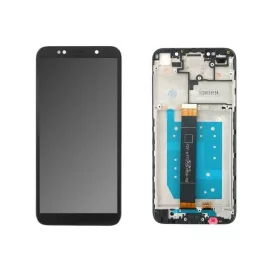   Huawei Y5 2018 (Honor 7S) fekete LCD kijelző érintővel és kerettel