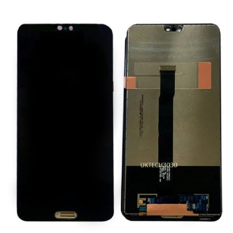 Huawei P20 fekete LCD kijelző érintővel
