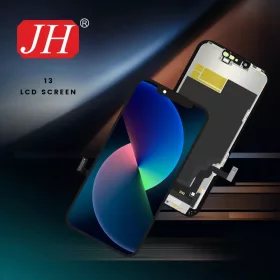   JH Apple iPhone 13 (6.1) fekete LCD kijelző érintővel (FHD, removable IC)
