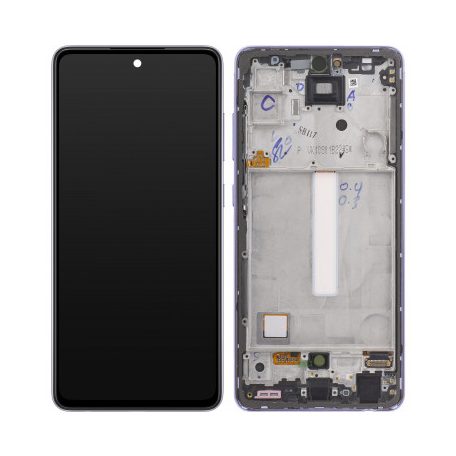 Samsung A528 Galaxy A52s 5G (2020) lila gyári LCD kijelző érintővel és kerettel