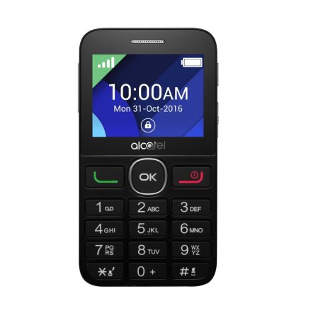 Alcatel 2008G nagygombos mobiltelefon, kártyafüggetlen, fm rádiós fekete