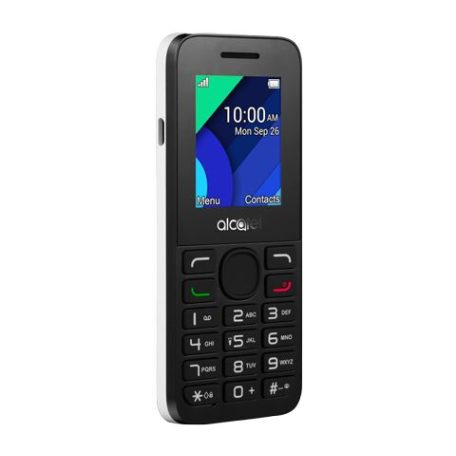 Alcatel 1054X mobile phone, unlocked, bluetooth, fm radio white-black