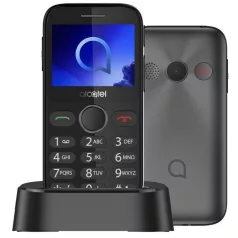   Alcatel 2020X nagygombos kártyafüggetlen mobiltelefon vészhívóval szürke