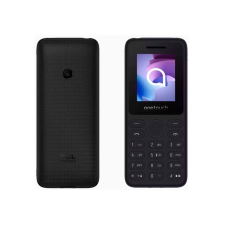TCL onetouch 4041 4G nyomógombos mobiltelefon, kártyafüggetlen, dokkolóval, dual SIM, sötétszürke