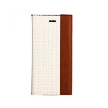 Astrum MC740 Diary mobile case with magnetic lock for HUAWEI Y6 white-brown