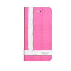   Astrum MC810 TEE PRO mágneszáras Samsung A310 Galaxy A3 2016 könyvtok pink-fehér