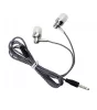 Astrum EB250 univerzális 3,5mm jack ezüst sztereó headset mikrofonnal, szövetbevonatos kábellel, extra mély, prémium hangzással