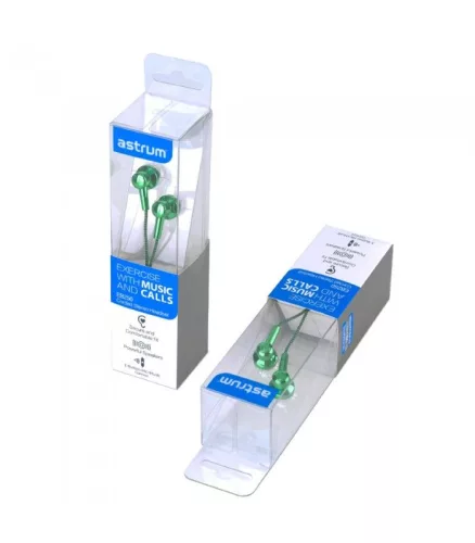 Astrum EB250 univerzális 3,5mm jack ezüst sztereó headset mikrofonnal, szövetbevonatos kábellel, extra mély, prémium hangzással