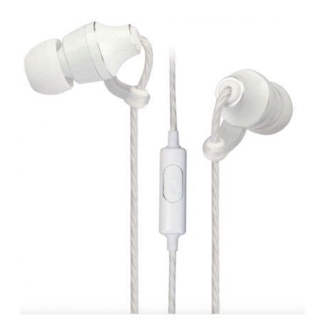 Astrum EB400 univerzális 3,5mm fehér, fémházas sztereó headset zajszűrős mikrofonnal, prémium hangzással A11040-Q