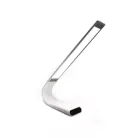 Astrum NL050 ezüst prémium asztali akkumulátoros állítható aluminíum LED lámpa hideg fehér/ meleg fehér