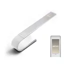 Astrum NL050 ezüst prémium asztali akkumulátoros állítható aluminíum LED lámpa hideg fehér/ meleg fehér