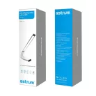 Astrum NL050 ezüst prémium asztali akkumulátoros állítható aluminíum LED lámpa hideg fehér/ meleg fehér