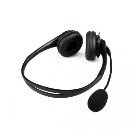 Astrum HS750 Call center USB headphone with flexible noise-isolating microphone and soft leather earcups