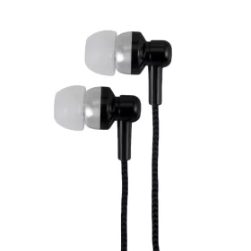   Astrum EB250 univerzális 3,5mm jack fekete sztereó headset mikrofonnal, szövetbevonatos kábellel, extra mély, prémium hangzással