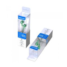   Astrum EB250 universal 3,5mm jack black stereo headset with microphone, braided cord, extra deep bass, premium sound quality