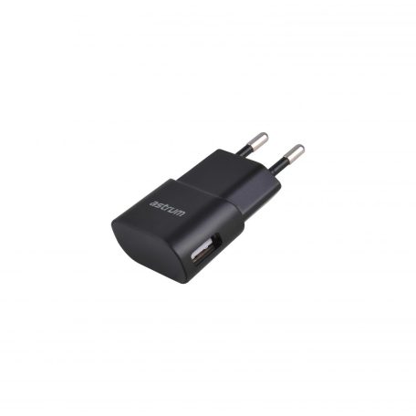 Astrum CH120 black travel charger 1.0A 1xUSB A92512-B