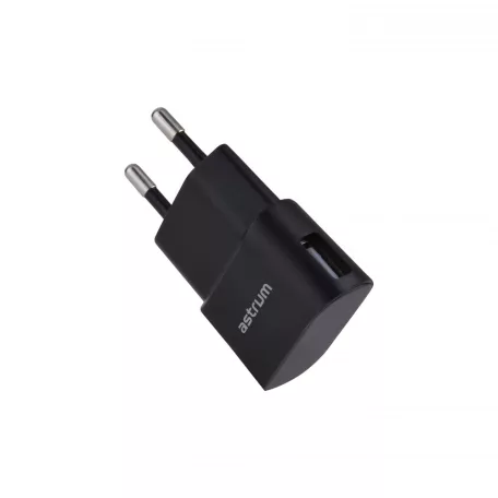 Astrum CH120 fekete hálózati töltőfej 5V 1.0A 1xUSB A92512-B 5W