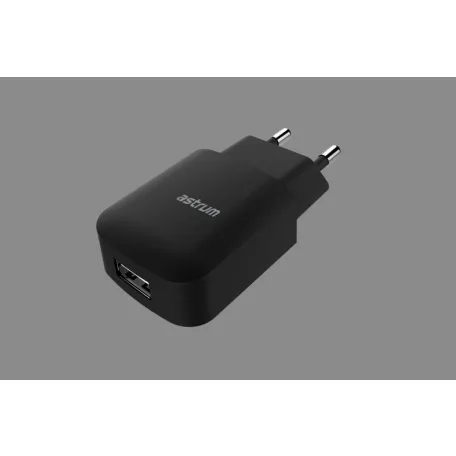 Astrum CH230 fekete hálózati töltőfej 5V 2.0A 1xUSB A92523-B 10W