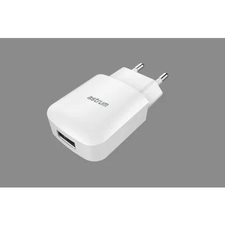 Astrum CH230 fehér hálózati töltőfej 5V 2.0A 1xUSB A92523-Q 10W