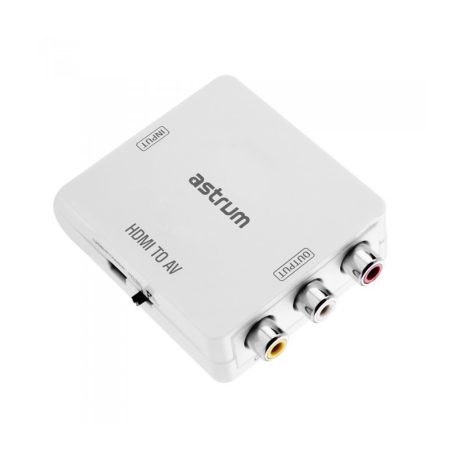 Astrum DA470 HDMI - AV CVBS adapter fehér (aktív)
