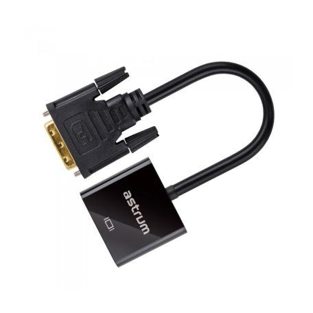 Astrum DA520 DVI Port - VGA apa adapter fekete (aktív)