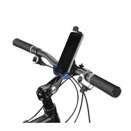 Astrum SH460 gumibevonatos univerzális biciklis okostelefon tartó 3,5" - 6,3" 360 fokban forgatható fekete/kék