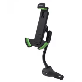   Astrum SH540 2in1 univerzális szivargyújtós autós tartó/töltő 4"-6,3" 2XUSB 3,1A 10W