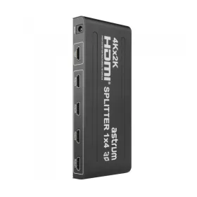   Astrum SP040 1.4V HDMI elosztó 1XHDMI in, 4XHDMI out port, ultra HD 1080, 3D támogatás