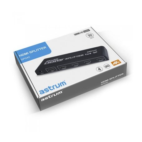 Astrum SP040 HDMI SPLITTER 1.4V, 1XHDMI In, 4XHDMI Out port, 4K, 3D support