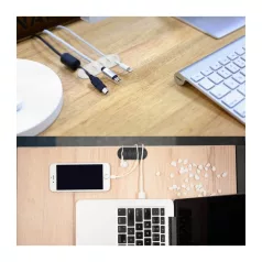   Astrum CO020 5 pólusú öntapadós kábel rendező 2db/csomag