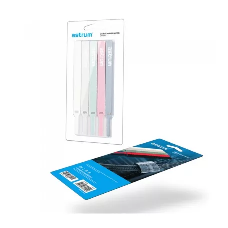 Astrum CO200 tépőzáras kábelkötegelő szett, 12X150mm, 10db/csomag vegyes színben