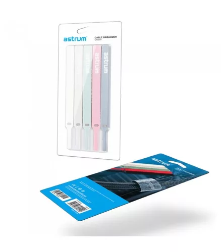 Astrum CO200 tépőzáras kábelkötegelő szett, 12X150mm, 10db/csomag vegyes színben