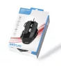 Astrum MG300 7D 4800DPI vezetékes gumírozott fekete gamer optikai egér, programozható gombokkal, többszínű LED világítással