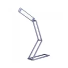 Astrum NL060 ezüst prémium asztali állítható, összecsukható aluminíum szemkímélő LED lámpa 3 különböző fényerővel
