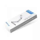 Astrum NL060 ezüst prémium asztali állítható, összecsukható aluminíum szemkímélő LED lámpa 3 különböző fényerővel