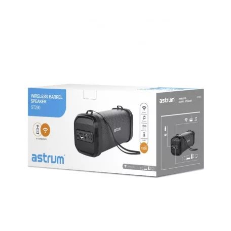 Astrum ST290 hordozható bluetooth hangszóró FM rádióval, micro SD olvasóval, karpánttal, AUX, USB, 3W
