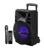 Astrum TM140 "Trolley" hordozható bluetooth hangszóró 15.0", 40W, FM, USB, MicroSD, színes LED világítás, távirányító, mikrofon
