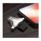 Astrum AA220 3 in 1 E-Disk kártyaolvasó 8 pin lightning / micro USB / USB 3.0 256GB-ig, MFI engedéllyel, Android/IOS