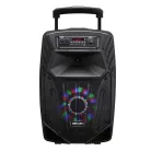 Astrum TM085 "Trolley" hordozható bluetooth hangszóró 8.0", 40W, FM, USB, MicroSD, színes LED világítás, távirányító, mikrofon