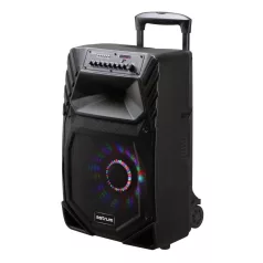   Astrum TM125 "Trolley" hordozható bluetooth hangszóró 12.0", 60W, FM, USB, MicroSD, színes LED világítás, távirányító, 2X mikrofon