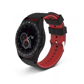   Astrum SW300 okosóra magyar menüvel, IP67, pulzusmérés, hívásértesítő, időjárás, Ios/Android kompatibilis, fekete-piros