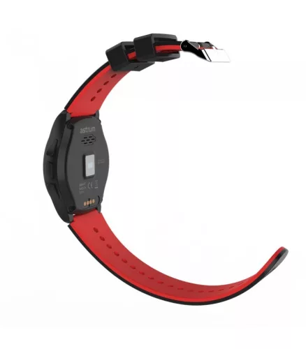 Astrum SW300 okosóra magyar menüvel, IP67, pulzusmérés, hívásértesítő, időjárás, Ios/Android kompatibilis, fekete-piros