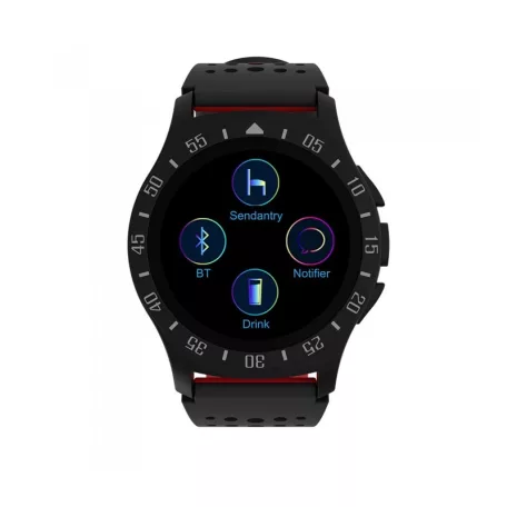 Astrum SW300 okosóra magyar menüvel, IP67, pulzusmérés, hívásértesítő, időjárás, Ios/Android kompatibilis, fekete-piros