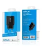 Astrum CH450 fekete hálózati töltőfej 1X USB-C 24W, 1X USB QC 3.0 (Quick Charge) 18W